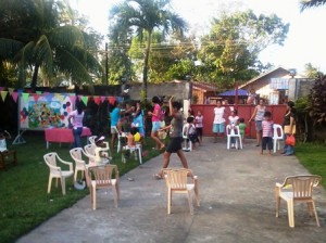 A birthday celebration for December celebrants among children of RH residents, organized by the center itself.