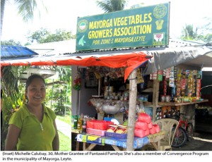 Michelle Calubay, 30. Mother Grantee of Pantawid Pamilya: She's also a member of Convergence Program in the municipality of Mayorga, Leyte.