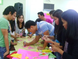 Participants in a session.