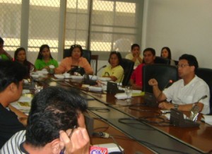 Governor Paul Daza (in white polo shirt) could speak well for the Department, being knowledgeable by heart the DSWD programs and services, and issues and concerns revolving on them, as far as his province is concerned.