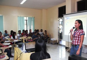 Leizel Briones, NHTS-PR Regional Field Coordinator, explains the importance of NHTS-PR and how it works in identifying the poor.