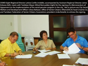 MOA Signing on Social Persion