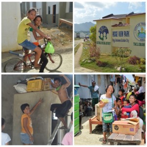 New residents of Ridgeview Park happily adjust to their new life.  Photos show happy faces of internally displaced persons,  hopeful for a better life after Yolanda.