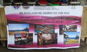 The tarpaulin says it all.