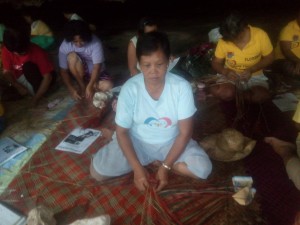 Catalina Regahal the mat weaver.